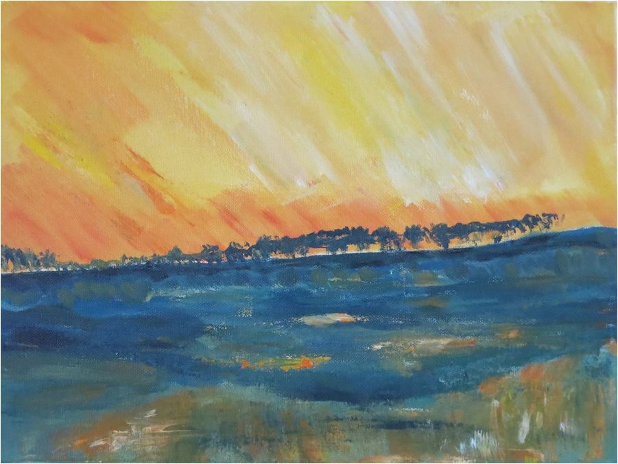 Ölgemälde Baumlandschaft I